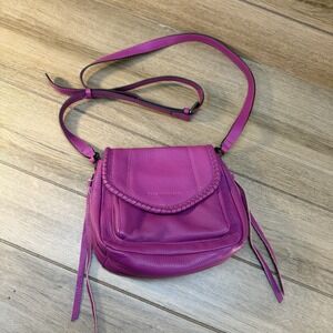 Aimee Kestenberg All For Love Leather Mini Crossbody Hot Pink Fuchsia